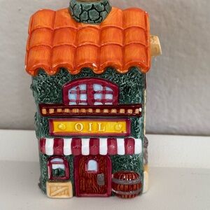 Charming Ceramic House Oil Dispenser - Orange and Green